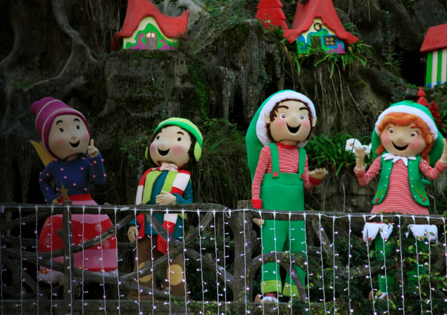 Parque temático de Natal de Santa Maria da Feira rende mais de €50 mil às mascotes Perlim, Pimpim e Fada Piri